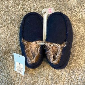 Navy blue kids slippers size 7/8